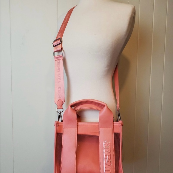 STEVE MADDEN ocean coral bwebber satchel and wallet set - Picture 3 of 11